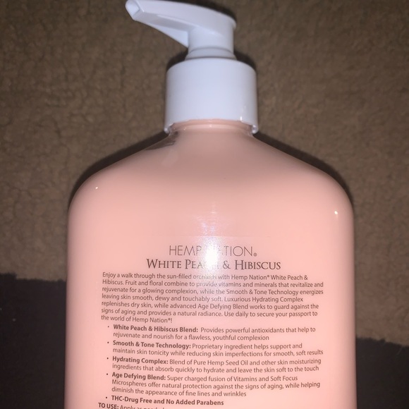 Hemp Nation Peach Hibiscus Moisturizer - Picture 3 of 3